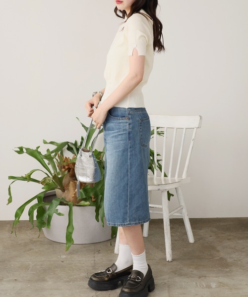 ROOPTOKYO(ループトウキョウ)の「ワンショルダー 半袖リブニット 秋物 秋服 2026年秋冬(Tシャツ/カットソー・レディース・ホワイト/ピンク/ブラック/アイボリー・FREE)」の19枚目の写真