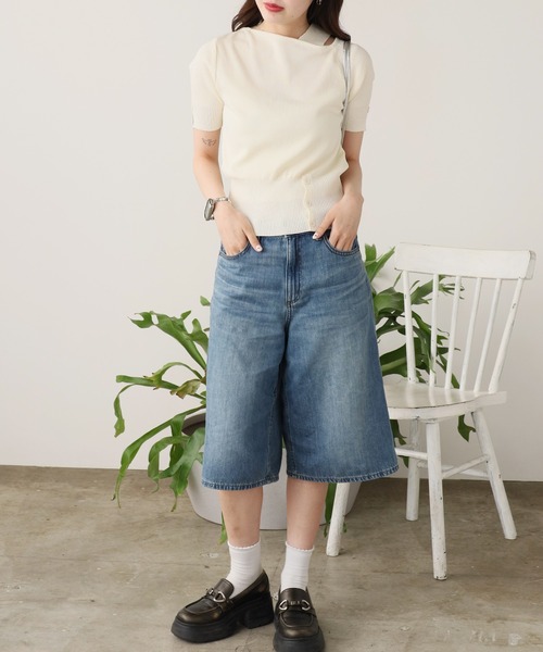 ROOPTOKYO(ループトウキョウ)の「ワンショルダー 半袖リブニット 秋物 秋服 2026年秋冬(Tシャツ/カットソー・レディース・ホワイト/ピンク/ブラック/アイボリー・FREE)」の20枚目の写真