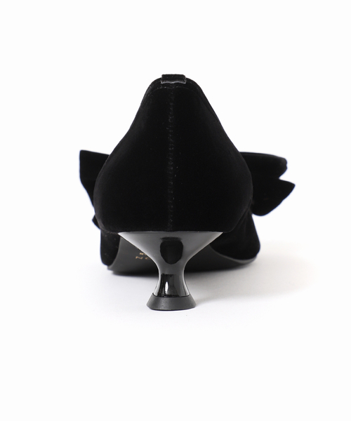 LE TALON（ルタロン）の「3.5cmポインテッドリボンオープントゥパンプス（パンプス・レディース・ブラック×ブラック/ブラウン系その他/サックスブルー・22cm/22.5cm/23cm/23.5cm/24cm/24.5cm/25cm）」の18枚目の写真