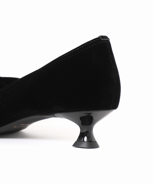 LE TALON（ルタロン）の「3.5cmポインテッドリボンオープントゥパンプス（パンプス・レディース・ブラック×ブラック/ブラウン系その他/サックスブルー・22cm/22.5cm/23cm/23.5cm/24cm/24.5cm/25cm）」の20枚目の写真