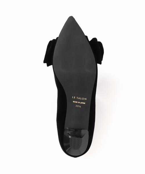 セール】3.5cmポインテッドリボンオープントゥパンプス（パンプス