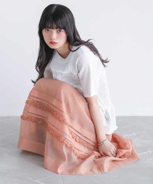 somari imagination(ソマリ イマジネーション)の「『シアータックフリルスカート』(スカート・レディース・ブラック/オレンジ・2/1)」の11枚目の写真