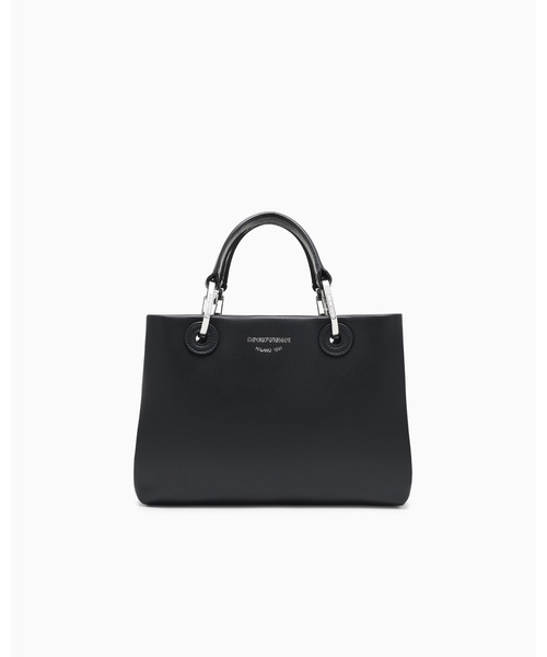 EMPORIO ARMANI(エンポリオアルマーニ)の「【エンポリオ アルマーニ】MyEA ショッパー ナッパレザー スモール(ハンドバッグ・レディース・ブラック/ネイビー/ライトブルー/オフホワイト・FREE)」の5枚目の写真
