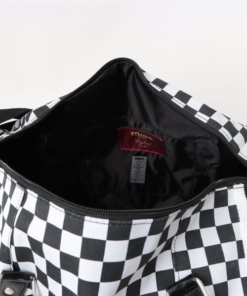 merc london（メルクロンドン）の「メルクロンドン Merc London スカ チェッカー バレルバッグ（ドラムバッグ・メンズ・ブラック×ホワイト・FREE）」の12枚目の写真