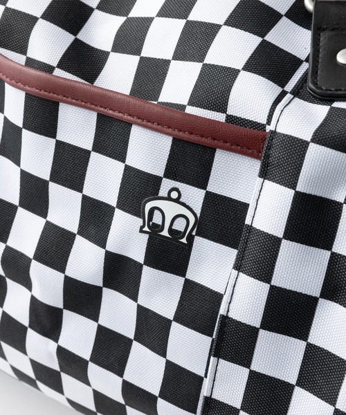 merc london（メルクロンドン）の「メルクロンドン Merc London スカ チェッカー バレルバッグ（ドラムバッグ・メンズ・ブラック×ホワイト・FREE）」の5枚目の写真