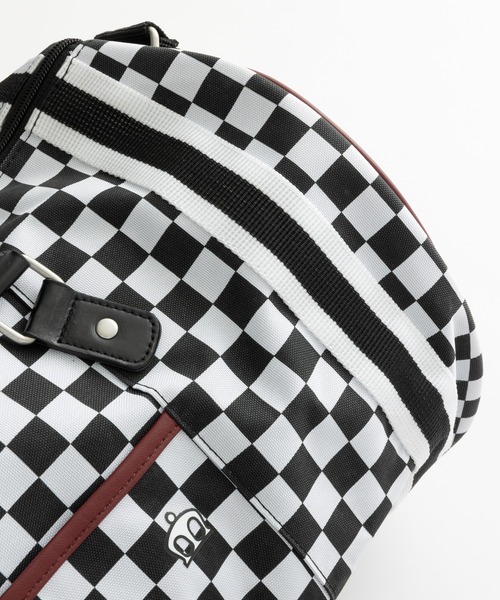 merc london（メルクロンドン）の「メルクロンドン Merc London スカ チェッカー バレルバッグ（ドラムバッグ・メンズ・ブラック×ホワイト・FREE）」の7枚目の写真