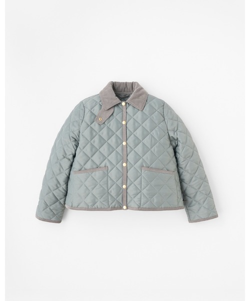 Traditional Weatherwear(トラディショナルウェザーウェア)の「WAVERLY A-LINE(ダウンジャケット/コート・レディース・ブラック/アイボリー/セージグリーン/ネイビー・32/34/36)」の4枚目の写真