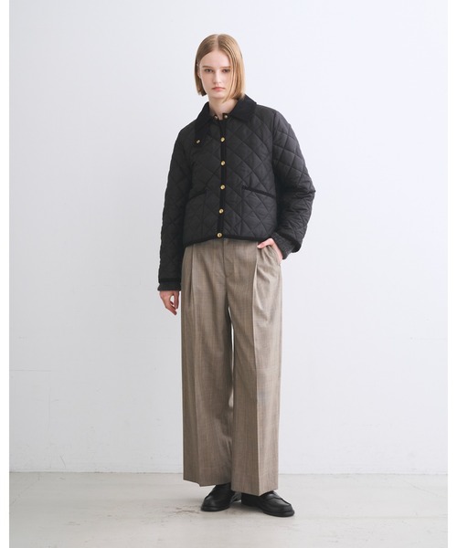 Traditional Weatherwear(トラディショナルウェザーウェア)の「WAVERLY A-LINE(ダウンジャケット/コート・レディース・ブラック/アイボリー/セージグリーン/ネイビー・32/34/36)」の12枚目の写真