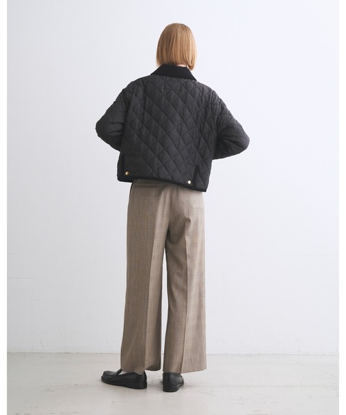 Traditional Weatherwear(トラディショナルウェザーウェア)の「WAVERLY A-LINE(ダウンジャケット/コート・レディース・ブラック/アイボリー/セージグリーン/ネイビー・32/34/36)」の6枚目の写真