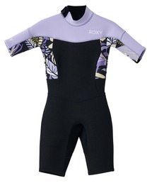 ROXY（ロキシー）の「GIRL 2/2 SWELL BZ SS /ロキシーキッズ半袖スプリングウェットスーツ（水着）（水着・キッズ）」