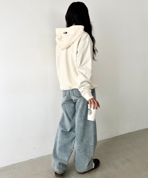 THE NORTH FACE(ザノースフェイス)の「THE NORTH FACE(ザ・ノースフェイス)/ワンポイント ロゴ刺繍 ジップパーカー フーディ/M'S CORE HOOD ZIP UP(パーカー・レディース・クリーム/シルバー・M/XXL/XL/L)」の7枚目の写真