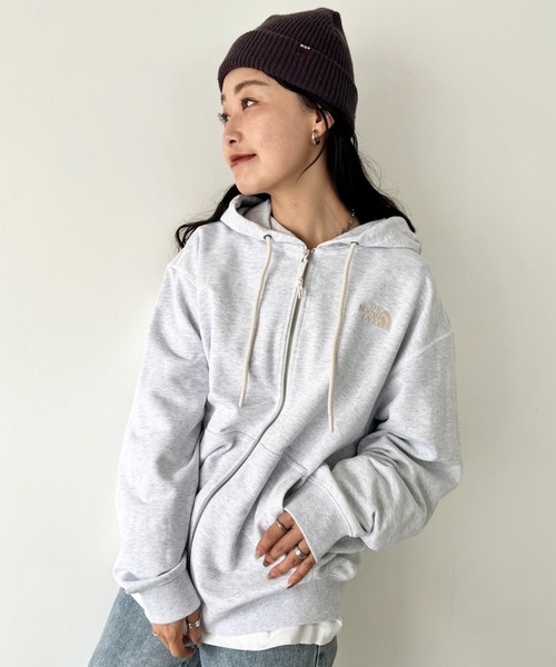 THE NORTH FACE(ザノースフェイス)の「THE NORTH FACE(ザ・ノースフェイス)/ワンポイント ロゴ刺繍 ジップパーカー フーディ/M'S CORE HOOD ZIP UP(パーカー・レディース・クリーム/シルバー・M/XXL/XL/L)」の12枚目の写真