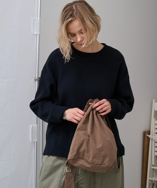 RNA-N（アールエヌエーエヌ）の「E5150 ワンショルダーボンサック（バックパック/リュック・レディース・ブラック/カーキ/キナリ/グレー・FREE）」の14枚目の写真