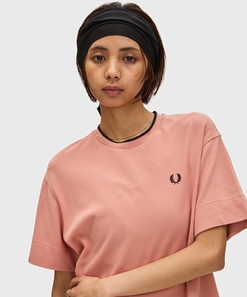 フレッドペリー ピケ　ラインTシャツ FRED PERRY Pique T Tipped Pique T-Shirt／ティップラインピケTシャツ（Tシャツ