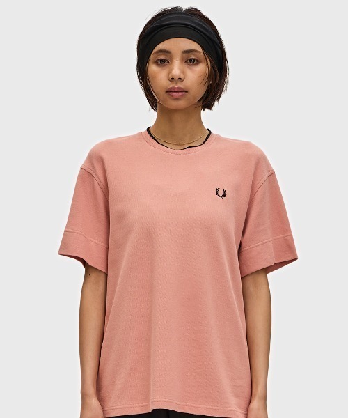 フレッドペリー ピケ　ラインTシャツ FRED PERRY Pique T Tipped Pique T-Shirt／ティップラインピケTシャツ（Tシャツ