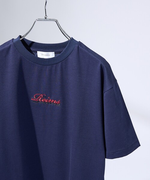 ABAHOUSE（アバハウス）の「レタリングステッチ刺繍　半袖Tシャツ（Tシャツ/カットソー・メンズ・ベージュ/ネイビー/ホワイト・48/46）」の14枚目の写真