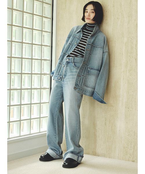 ミースロエ　コクーンシルエット強撚デニムパンツ　MIESROHE ミースロエ コクーンシルエット強撚デニムパンツ MIESROHE