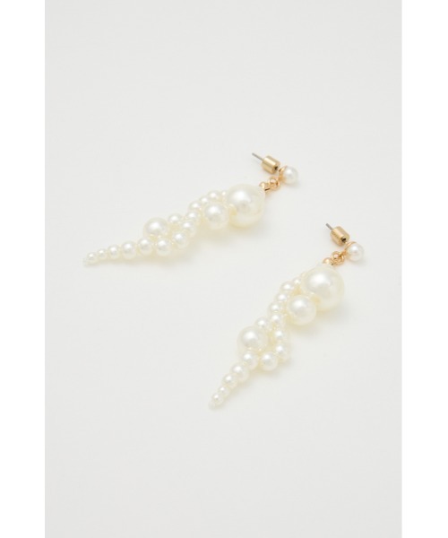 rienda（リエンダ）の「フェイクパールループピアス（ピアス（両耳用）・レディース・ホワイト・FREE）」の3枚目の写真