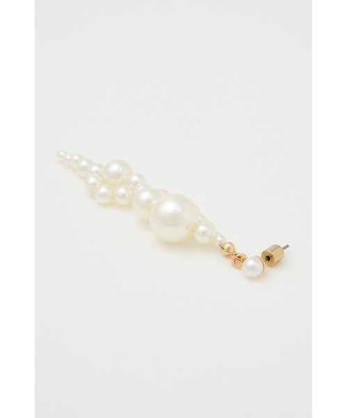 rienda（リエンダ）の「フェイクパールループピアス（ピアス（両耳用）・レディース・ホワイト・FREE）」の5枚目の写真