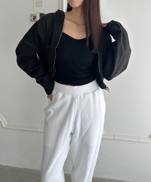 wears（ウェアーズ）の「デニムショートパーカージャケット（パーカー・レディース・ブラック/ブルー・FREE）」の21枚目の写真