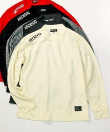 <MENS>【メンズ】ウール混ポイントロゴプルオーバー