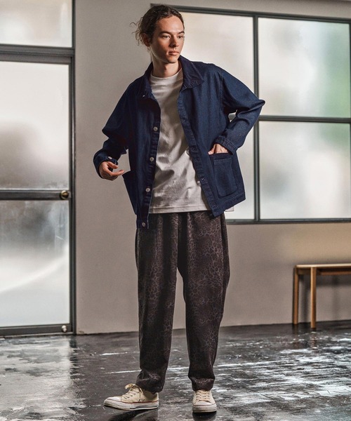 CAMBIO（カンビオ）の「mj10974- 異素材切り替えスタンドカラージャケット(25153CM)（その他アウター・メンズ・ブルー/ブラック/ネイビー・L/M/S）」の14枚目の写真