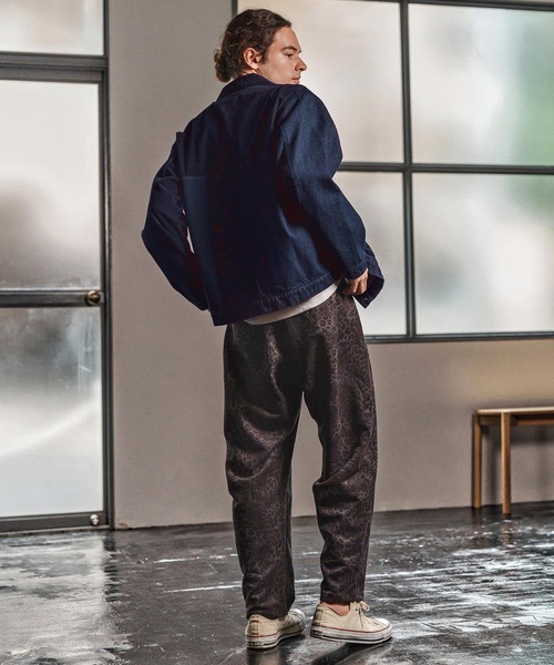 CAMBIO（カンビオ）の「mj10974- 異素材切り替えスタンドカラージャケット(25153CM)（その他アウター・メンズ・ブルー/ブラック/ネイビー・L/M/S）」の15枚目の写真