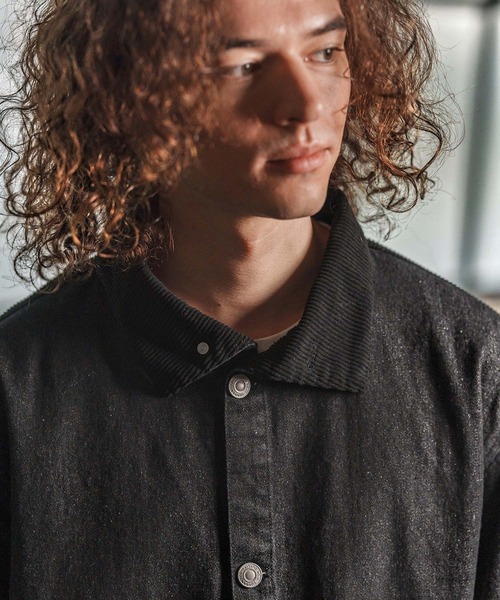 CAMBIO（カンビオ）の「mj10974- 異素材切り替えスタンドカラージャケット(25153CM)（その他アウター・メンズ・ブルー/ブラック/ネイビー・L/M/S）」の20枚目の写真