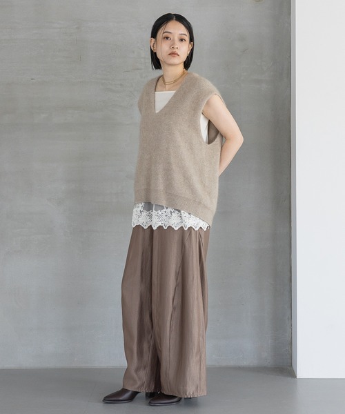 新品未使用【完売品】 A part by レースキャミチュニック A part by（アパートバイ） チュニック 「追加3」レースキャミ