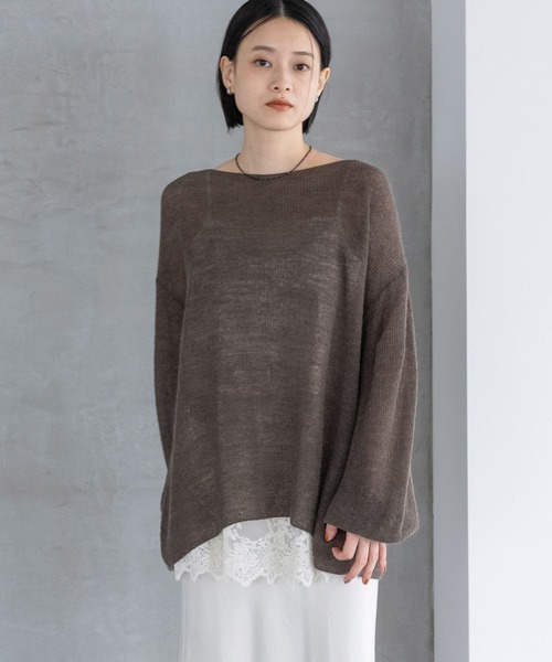 A part by（アパートバイ）の「≪追加3≫レースキャミチュニック（チュニック・レディース・ブラック/アイボリー・FREE）」の9枚目の写真