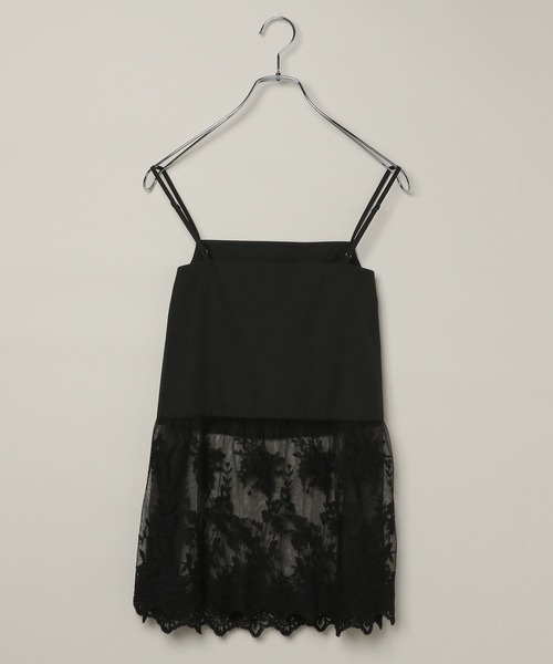 A part by（アパートバイ）の「≪追加3≫レースキャミチュニック（チュニック・レディース・ブラック/アイボリー・FREE）」の22枚目の写真