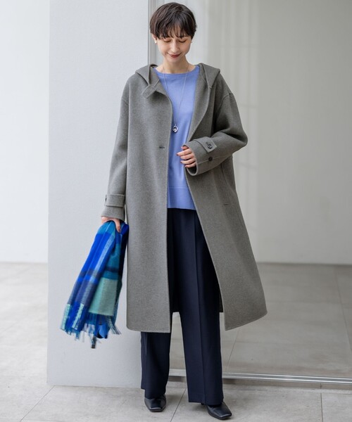 23区(ニジュウサンク)の「MANTECOPureリバー フード ロングコート(その他アウター・レディース・ブラウン系/グレー系/ベージュ系/ブラック系・48/46/44)」の10枚目の写真