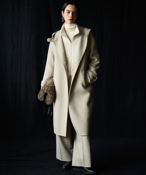 23区(ニジュウサンク)の「MANTECOPureリバー フード ロングコート(その他アウター・レディース・ブラウン系/グレー系/ベージュ系/ブラック系・48/46/44)」の16枚目の写真