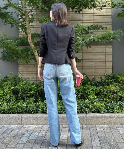 etre pret(エトレプレ)の「多サイズ対応 ブラックテーラードジャケット(スーツジャケット・レディース・ブラック・5号/7号/9号/11号/13号)」の6枚目の写真