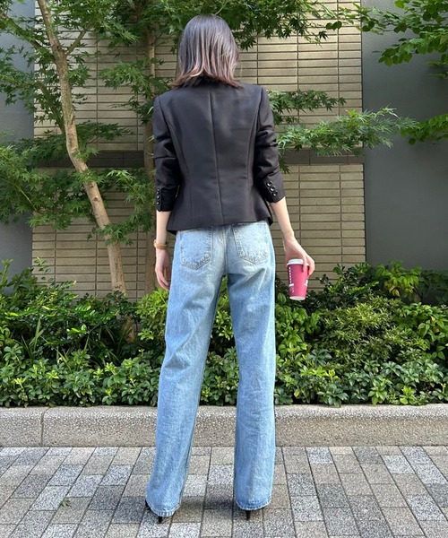 etre pret(エトレプレ)の「多サイズ対応 ブラックテーラードジャケット(スーツジャケット・レディース・ブラック・5号/7号/9号/11号/13号)」の7枚目の写真