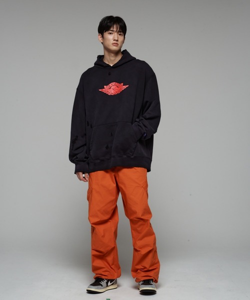 JORDAN BRAND（ジョーダンブランド）の「ジョーダン フライト メンズ ユーティリティ パンツ / Jordan Flight Men's Utility Pants HV0530-805 Starfish（その他パンツ・メンズ・オレンジ・S/M/L/2XL/XL）」の2枚目の写真