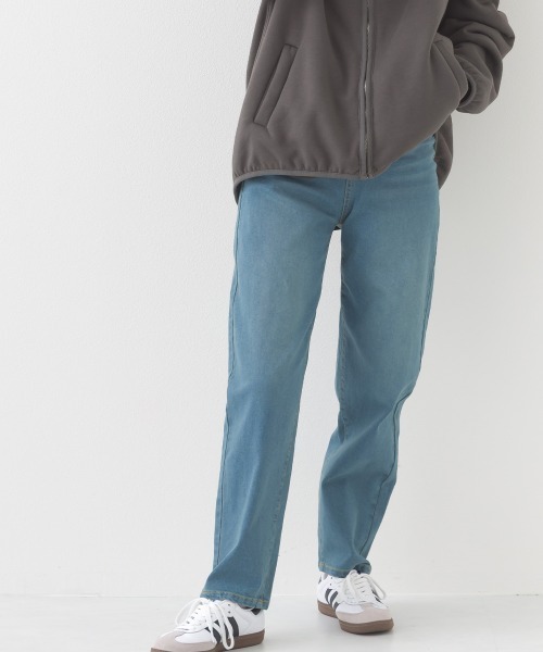 OMNES（オムネス）の「12oz ウォッシュ加工ハイウエストバルーンデニムパンツ（デニムパンツ・レディース・ブルー/ネイビー・LARGE/MEDIUM/SMALL）」の9枚目の写真