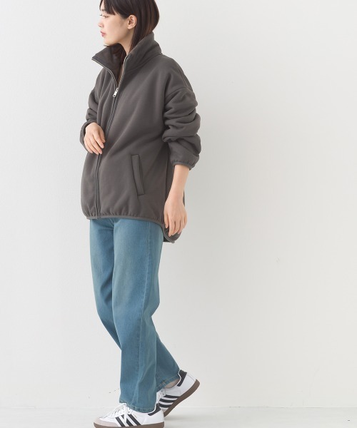 OMNES（オムネス）の「12oz ウォッシュ加工ハイウエストバルーンデニムパンツ（デニムパンツ・レディース・ブルー/ネイビー・LARGE/MEDIUM/SMALL）」の13枚目の写真