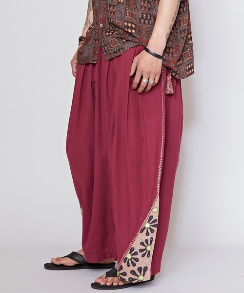 チャイハネ（チャイハネ）の「【チャイハネ】カッチナMEN'Sワイドシルエットパンツ（その他パンツ・メンズ・ホワイト/ベージュ/パープル・FREE）」の6枚目の写真