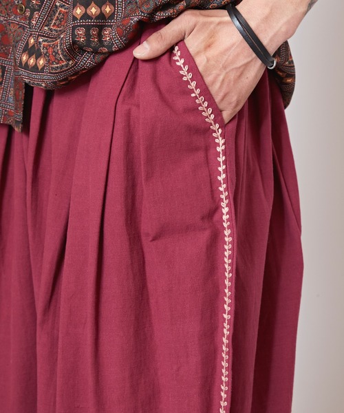 チャイハネ（チャイハネ）の「【チャイハネ】カッチナMEN'Sワイドシルエットパンツ（その他パンツ・メンズ・ホワイト/ベージュ/パープル・FREE）」の8枚目の写真