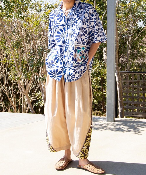 チャイハネ（チャイハネ）の「【チャイハネ】カッチナMEN'Sワイドシルエットパンツ（その他パンツ・メンズ・ホワイト/ベージュ/パープル・FREE）」の10枚目の写真