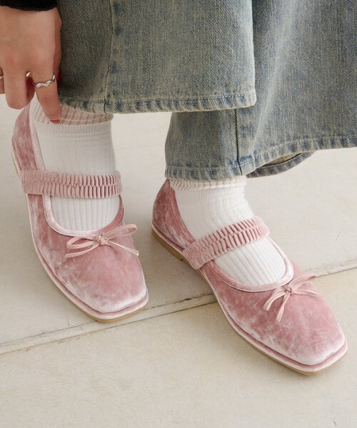 w closet（ダブルクローゼット）の「【25AW】【３色展開】バレエシューズ（その他シューズ・レディース・ピンク/ブラウン/ブラック・LARGE/MEDIUM/SMALL）」の3枚目の写真