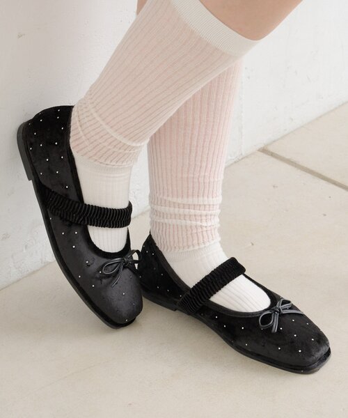 w closet（ダブルクローゼット）の「【25AW】【３色展開】バレエシューズ（その他シューズ・レディース・ピンク/ブラウン/ブラック・LARGE/MEDIUM/SMALL）」の4枚目の写真