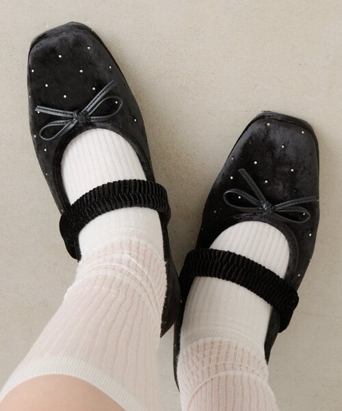 w closet（ダブルクローゼット）の「【25AW】【３色展開】バレエシューズ（その他シューズ・レディース・ピンク/ブラウン/ブラック・LARGE/MEDIUM/SMALL）」の5枚目の写真