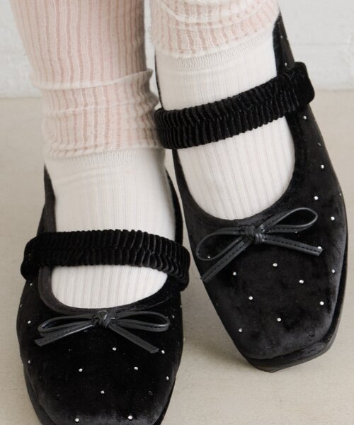 w closet（ダブルクローゼット）の「【25AW】【３色展開】バレエシューズ（その他シューズ・レディース・ピンク/ブラウン/ブラック・LARGE/MEDIUM/SMALL）」の6枚目の写真