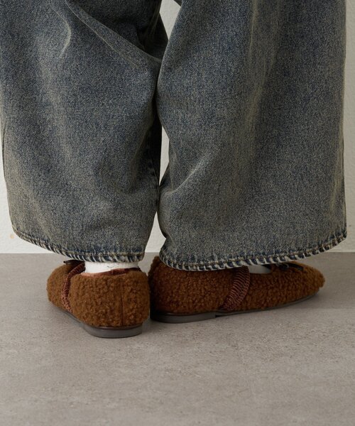 w closet（ダブルクローゼット）の「【25AW】【３色展開】バレエシューズ（その他シューズ・レディース・ピンク/ブラウン/ブラック・LARGE/MEDIUM/SMALL）」の12枚目の写真