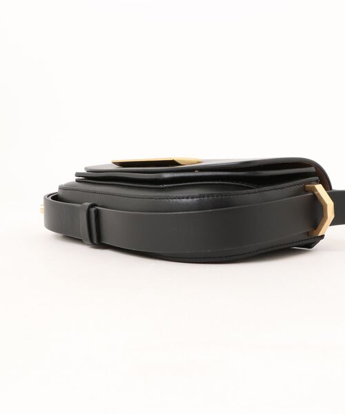 ALLSAINTS(オールセインツ)の「ETTA LEATHER SATCHEL CROSSBODY BAG | ETTA レザー サッチェル クロスボディ バッグ(ショルダーバッグ・レディース・ブラック・ONE SIZE)」の6枚目の写真