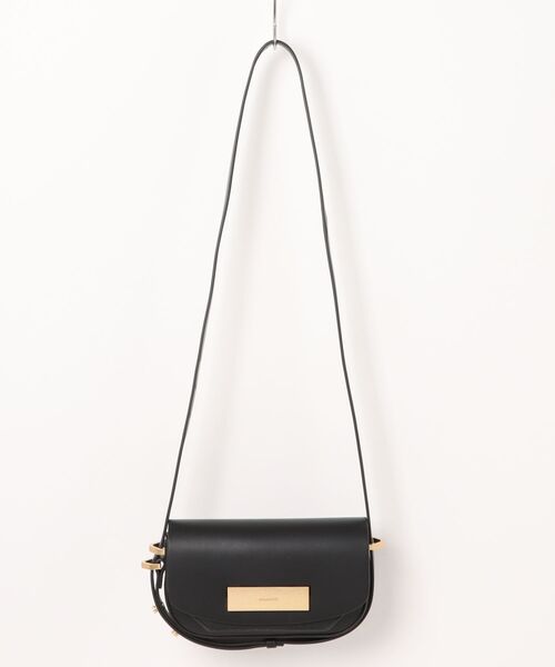 ALLSAINTS(オールセインツ)の「ETTA LEATHER SATCHEL CROSSBODY BAG | ETTA レザー サッチェル クロスボディ バッグ(ショルダーバッグ・レディース・ブラック・ONE SIZE)」の4枚目の写真