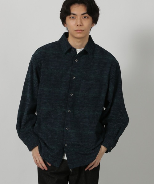 LAKOLE（ラコレ）の「モールアソートシャツ長袖 / 580269（シャツ/ブラウス・メンズ・ブラック/ブルー/ベージュ/グリーン・LARGE/MEDIUM）」の4枚目の写真