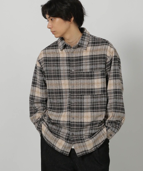 LAKOLE（ラコレ）の「モールアソートシャツ長袖 / 580269（シャツ/ブラウス・メンズ・ブラック/ブルー/ベージュ/グリーン・LARGE/MEDIUM）」の19枚目の写真